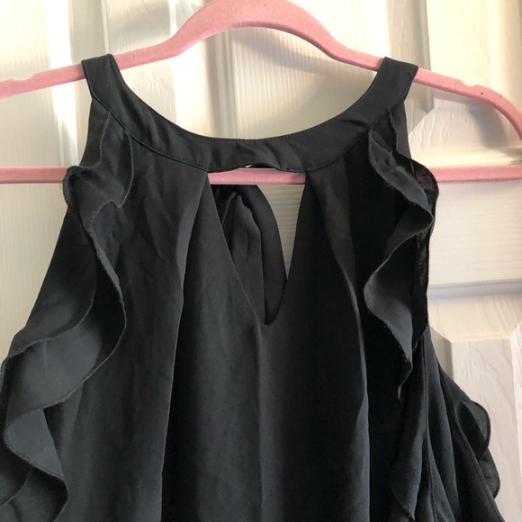Black Ruffle Tank - Picture 3 of 4